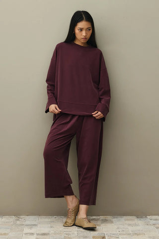 Pike Doku Tencel Modal Takım Bordo