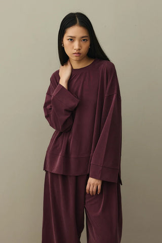 Pike Doku Tencel Modal Takım Bordo
