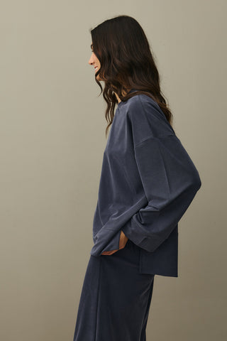 Pique Texture Tencel Modal Suit Smoke