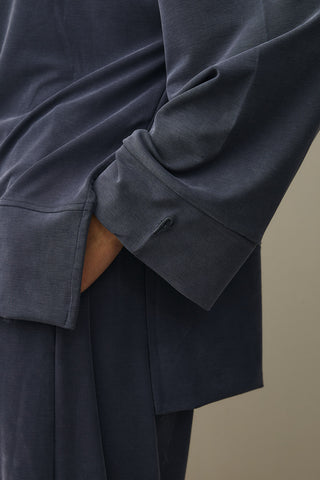 Pique Texture Tencel Modal Suit Smoke