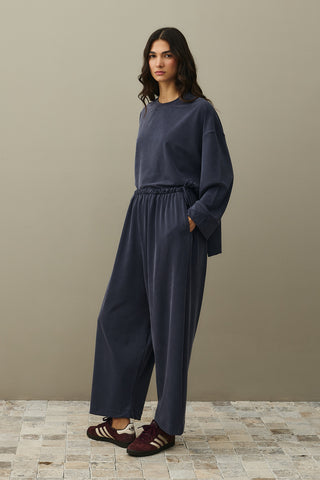 Pique Texture Tencel Modal Suit Smoke