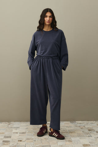 Pique Texture Tencel Modal Suit Smoke