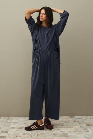 Pique Texture Tencel Modal Suit Smoke