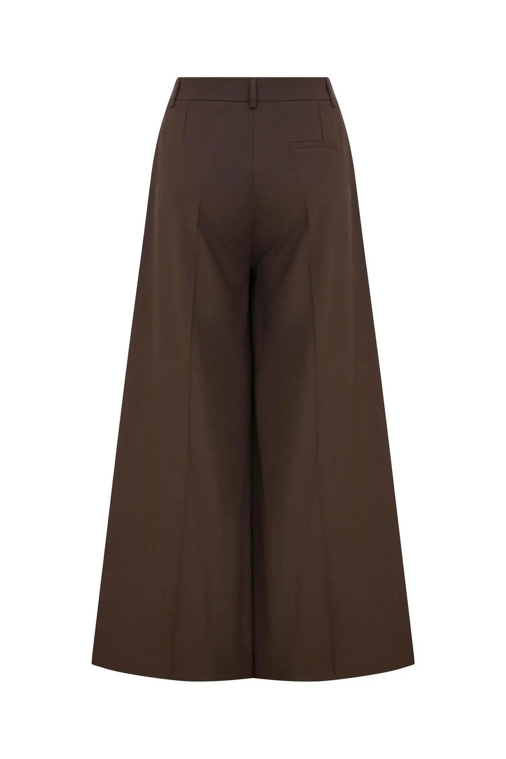 Pleated Palazzo Trousers Bitter Brown