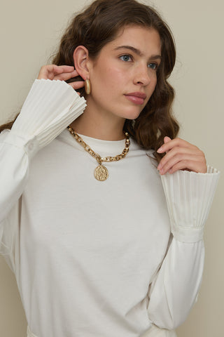 Pilise Manşet Beyaz
