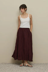 Piliseli Crash Etek Bordo