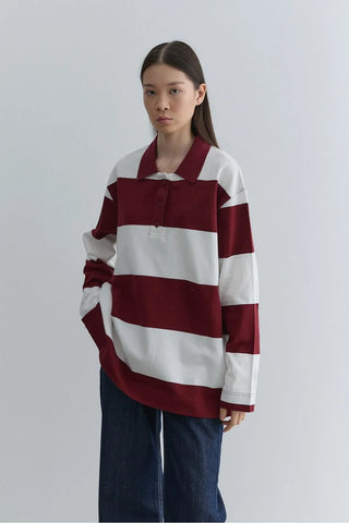Polo Yaka Premium Sweatshirt Bordo - Fahhar Design