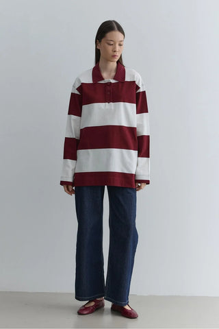 Polo Yaka Premium Sweatshirt Bordo - Fahhar Design