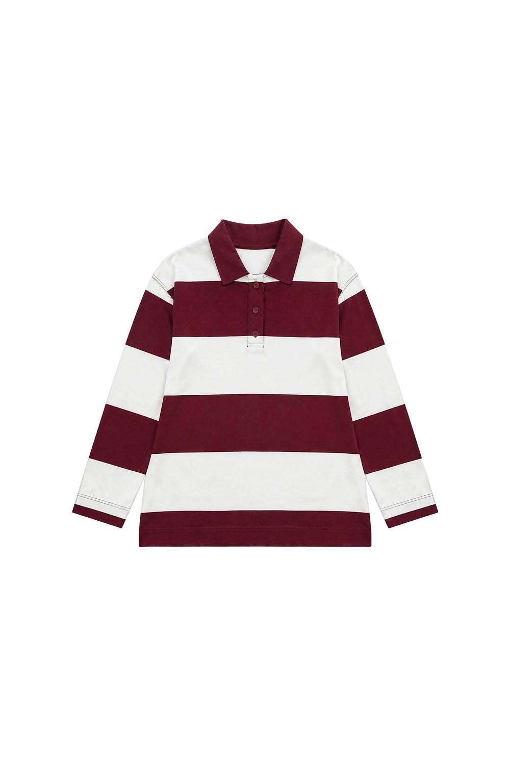 Polo Yaka Premium Sweatshirt Bordo