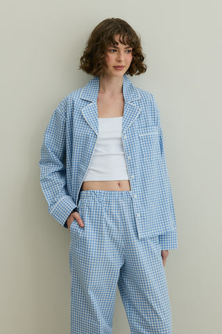 Pötikare Pamuk Pijama Takımı Mavi