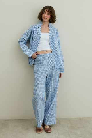 Pötikare Pamuk Pijama Takımı Mavi