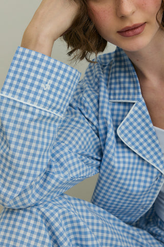 Pötikare Pamuk Pijama Takımı Mavi