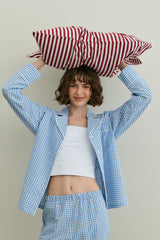 Pötikare Pamuk Pijama Takımı Mavi