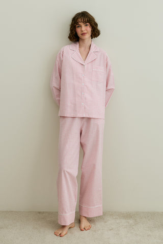 Pötikare Pamuk Pijama Takımı Pembe