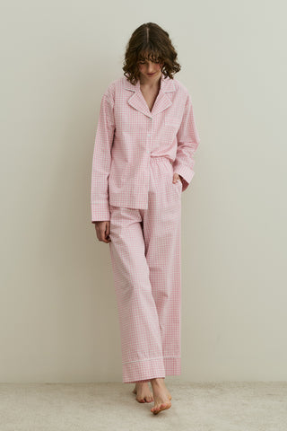 Pötikare Pamuk Pijama Takımı Pembe