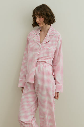 Pötikare Pamuk Pijama Takımı Pembe