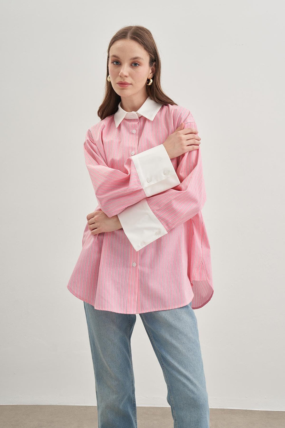 Casual Shirt Striped Pink