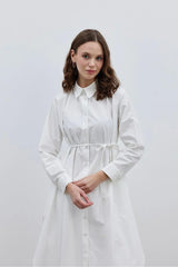 Rahat Maxi Gömlek Ekru