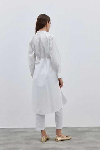 Rahat Maxi Gömlek Ekru - Fahhar Design