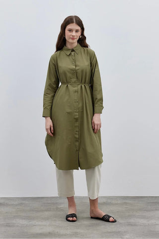 Rahat Maxi Gömlek Yeşil - Fahhar Design