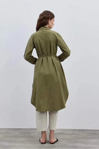 Rahat Maxi Gömlek Yeşil - Fahhar Design