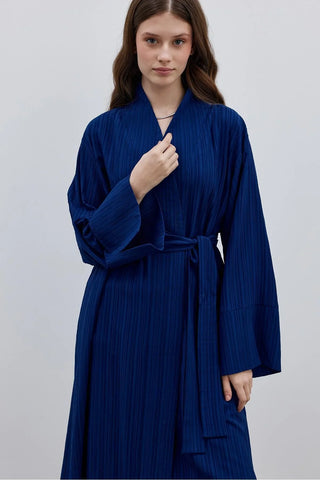 Rahat Maxi Kimono Lacivert - Fahhar Design