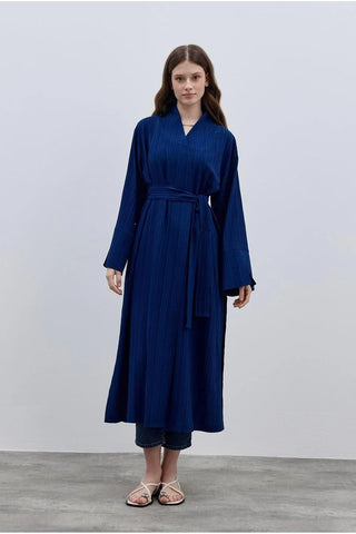 Rahat Maxi Kimono Lacivert - Fahhar Design