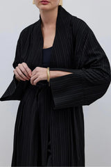 Comfortable Maxi Kimono Black