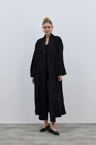 Rahat Maxi Kimono Siyah - Fahhar Design