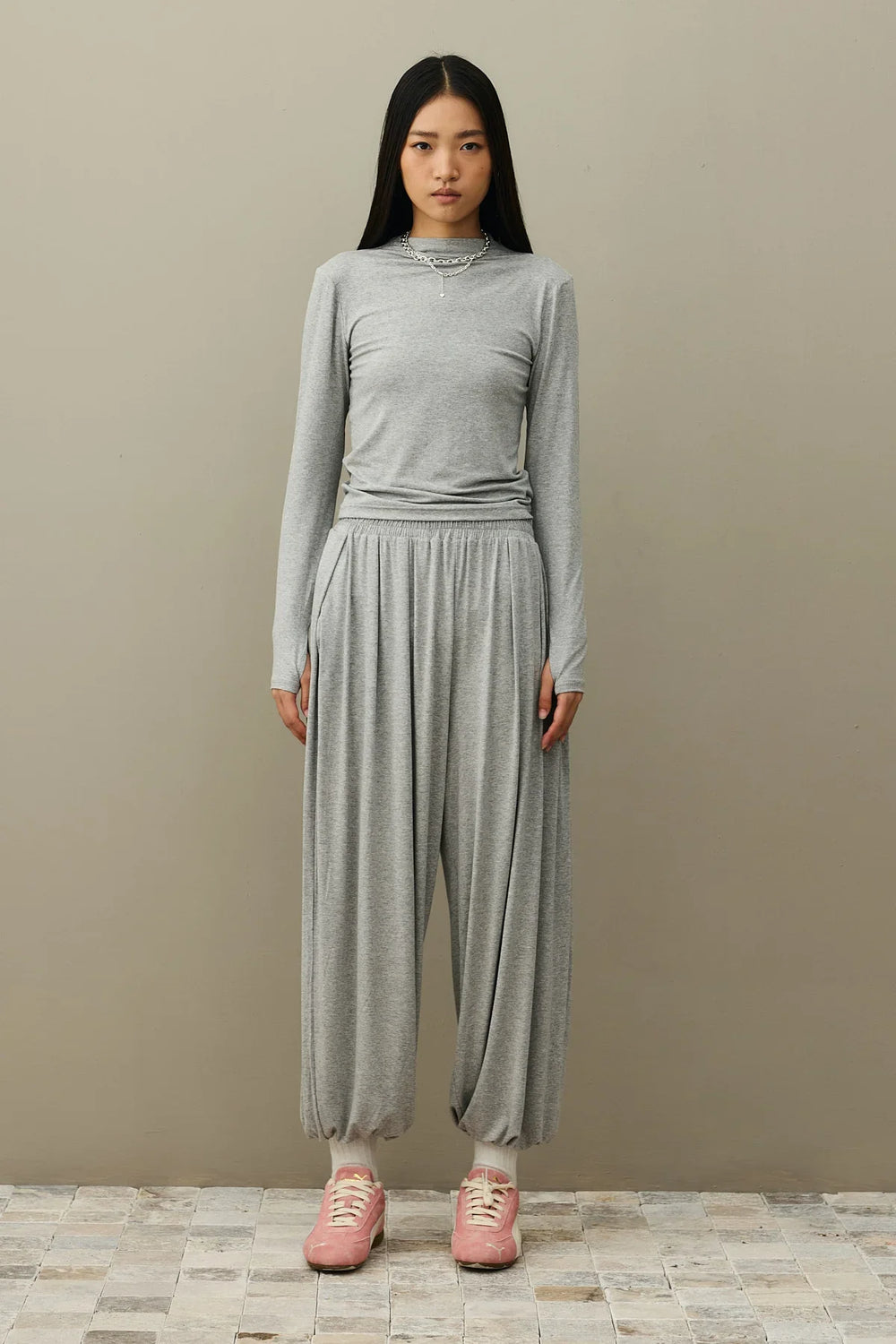 Relaxed Cool Set Gray Melange