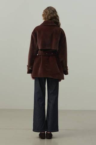 Rüzgarlık Detaylı Ceket Kaban Kahverengi