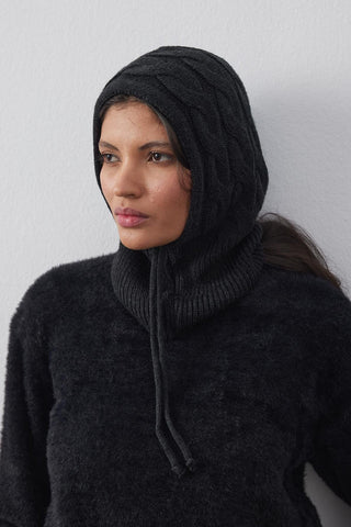 Saç Örgü Bere Siyah