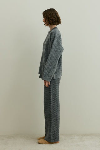 Saç Örgü Triko Takım Antrasit