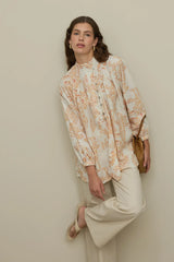 Şal Desen Britli Gömlek Sarı