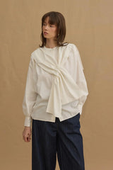 Removable Collar Shirt Ecru