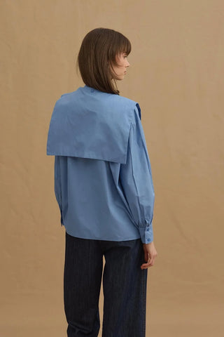 Seyyar Yakalı Gömlek Mavi - Fahhar Design