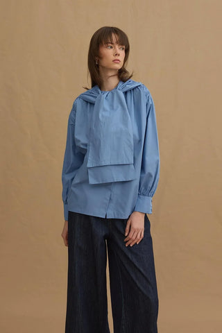 Seyyar Yakalı Gömlek Mavi - Fahhar Design