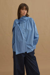 Seyyar Yakalı Gömlek Mavi