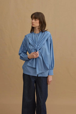 Seyyar Yakalı Gömlek Mavi - Fahhar Design
