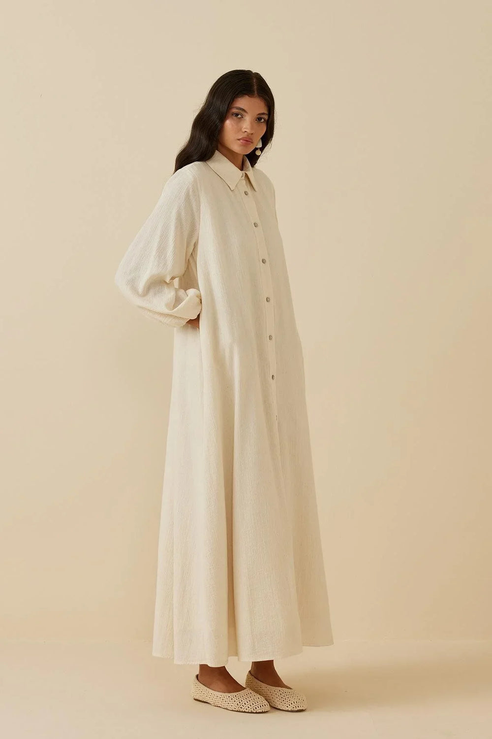 Şile Cloth Dress Beige