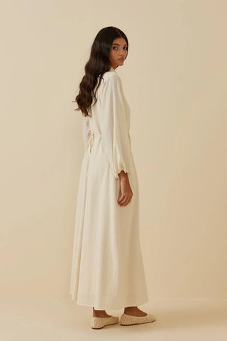 Şile Bezi Elbise Bej - Fahhar Design