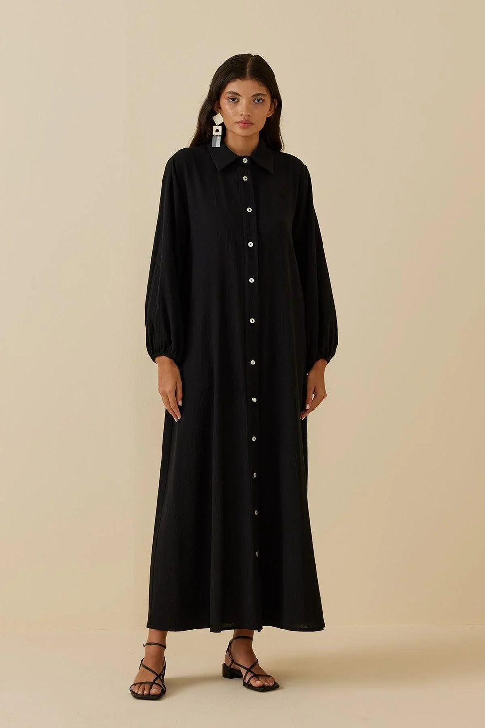 Şile Cloth Dress Black