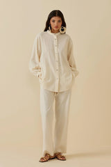 Şile Bezi Gömlek Bej