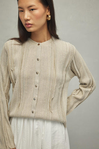 Simli Hırka Bej - Fahhar Design