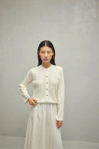 Simli Hırka Ekru - Fahhar Design