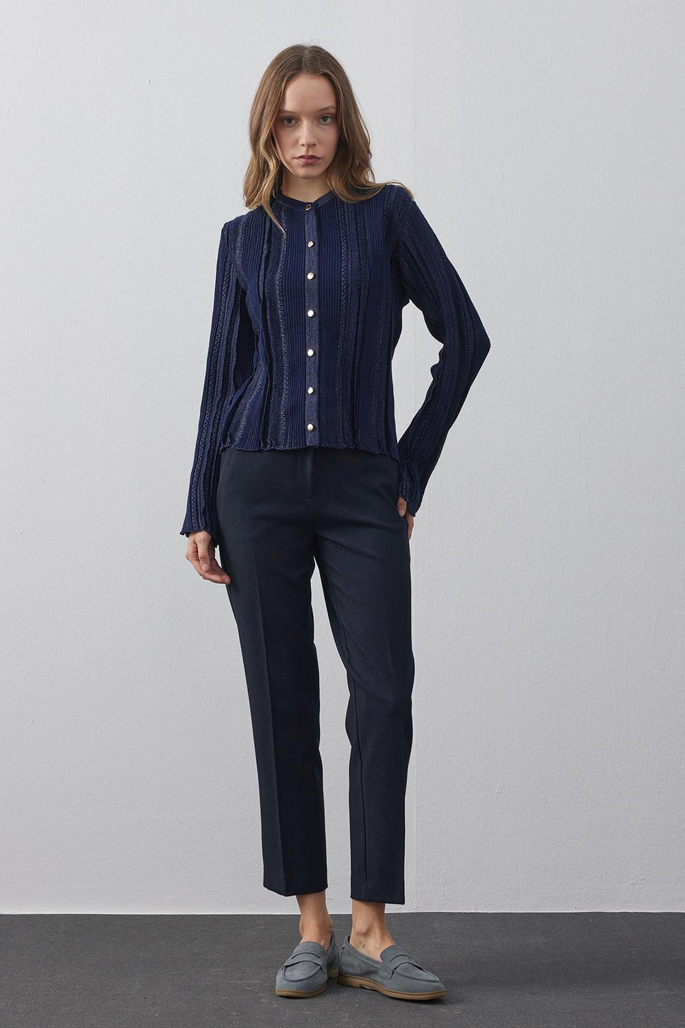 Glittery Cardigan Navy Blue