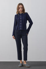 Glittery Cardigan Navy Blue