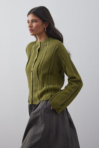 Simli Hırka Yeşil - Fahhar Design