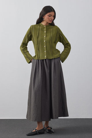 Simli Hırka Yeşil - Fahhar Design