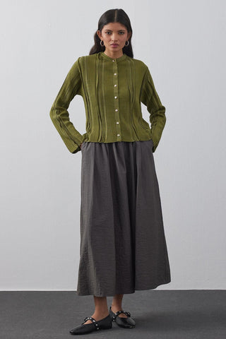 Simli Hırka Yeşil - Fahhar Design